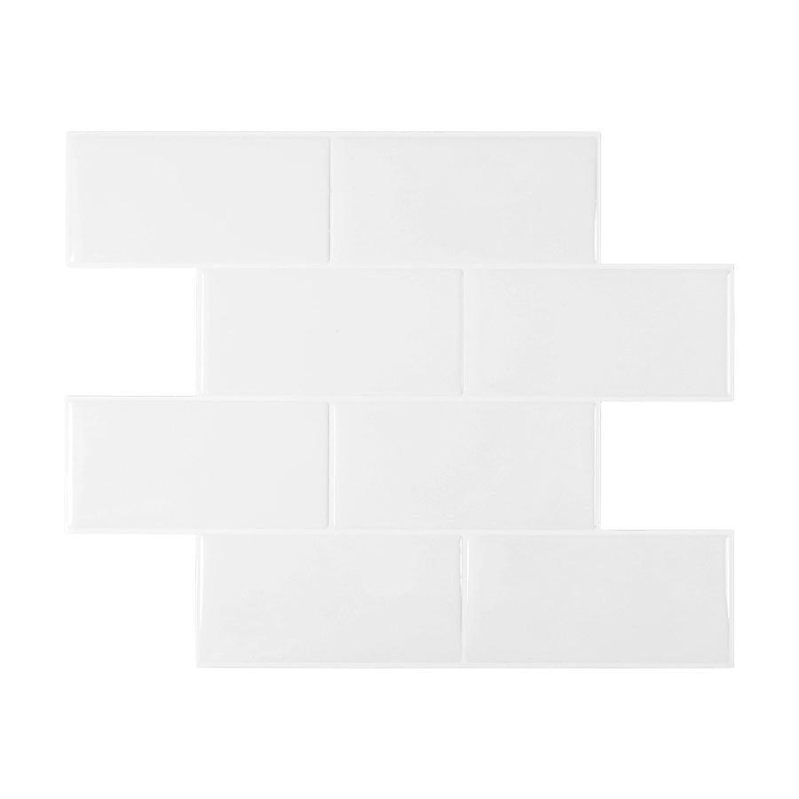 10-Sheet Peel and Stick Backsplash Stick on Subway Tiles - HOMEART