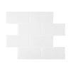 10-Sheet Peel and Stick Backsplash Stick on Subway Tiles - HOMEART
