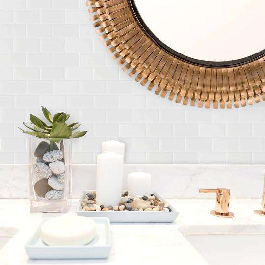 10-Sheet Peel and Stick Backsplash Stick on Subway Tiles - HOMEART