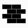 Glass Peel and Stick Tile Backsplash, Kitchen Wall Backsplash Self Adhesive Subway Glass Tile (5 Sheets, 5 SQ.FT.)
