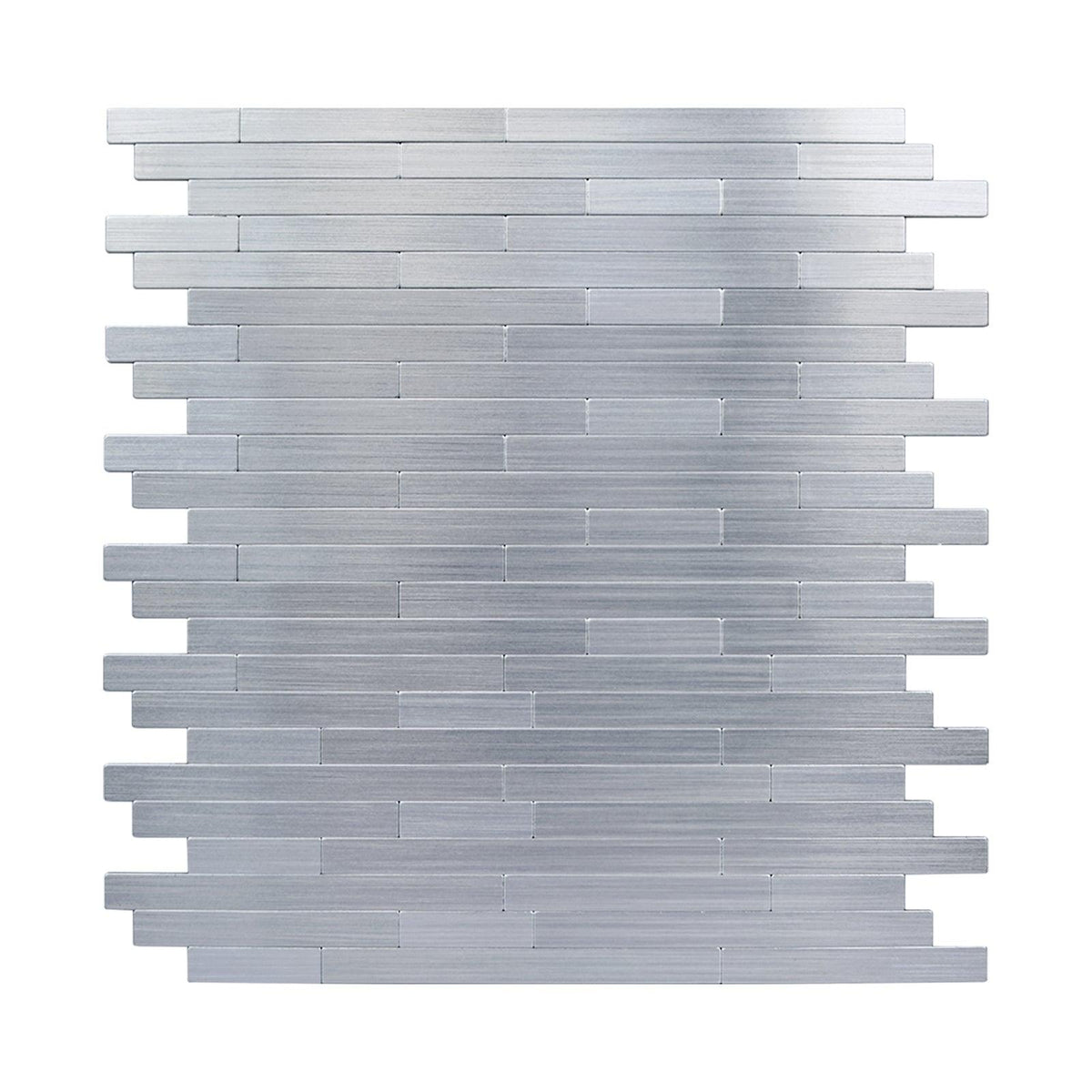 Peel and Stick Mini Subway Backsplash Aluminum Linear Tile - HOMEART