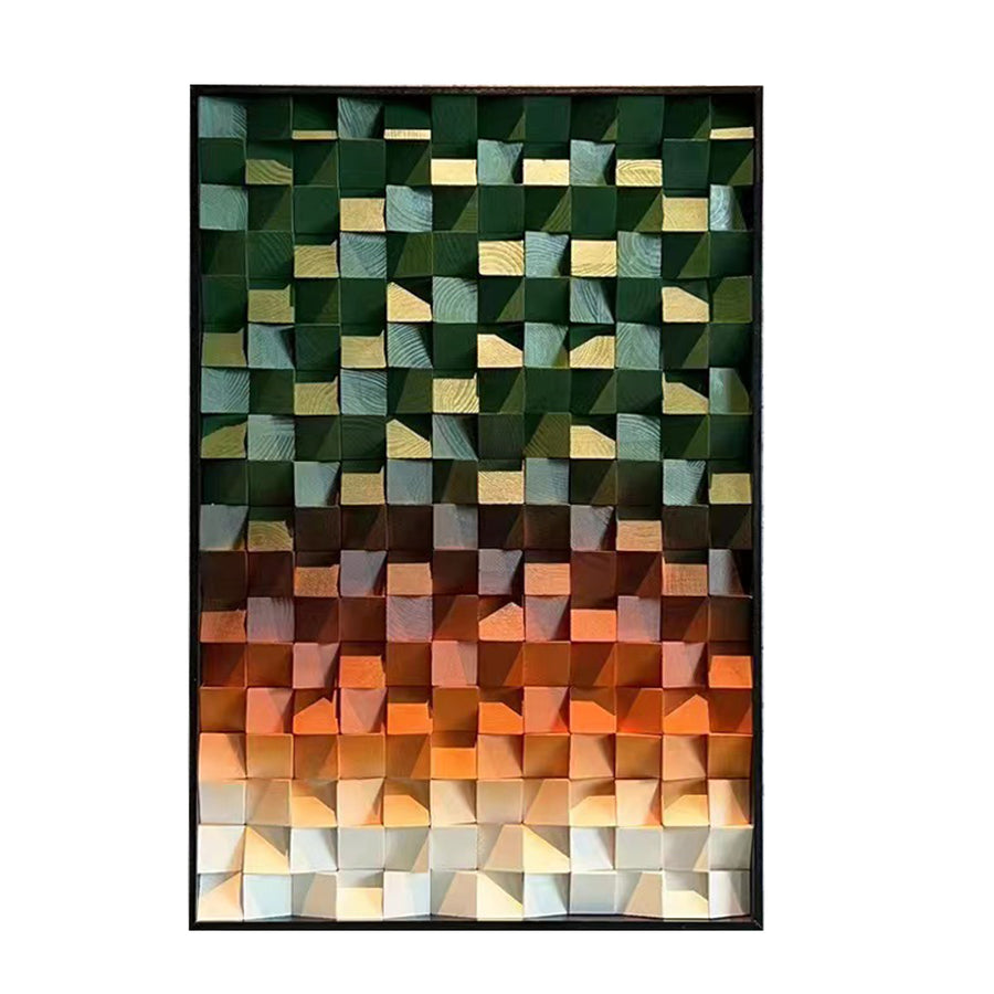 Wood art wall decor for modern rustic home decor, large wall art for acoustic diffuse, acoustic diffuser wood, panel wall acoustic sound art