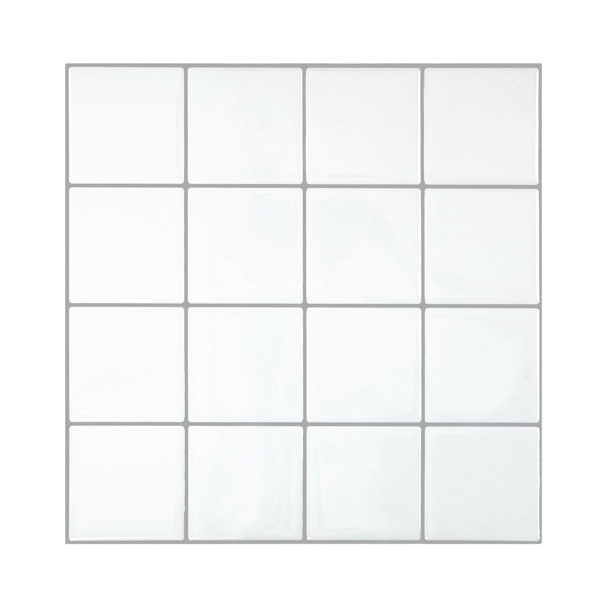 Aluminum Square Peel and Stick Backsplash Tile - HOMEART
