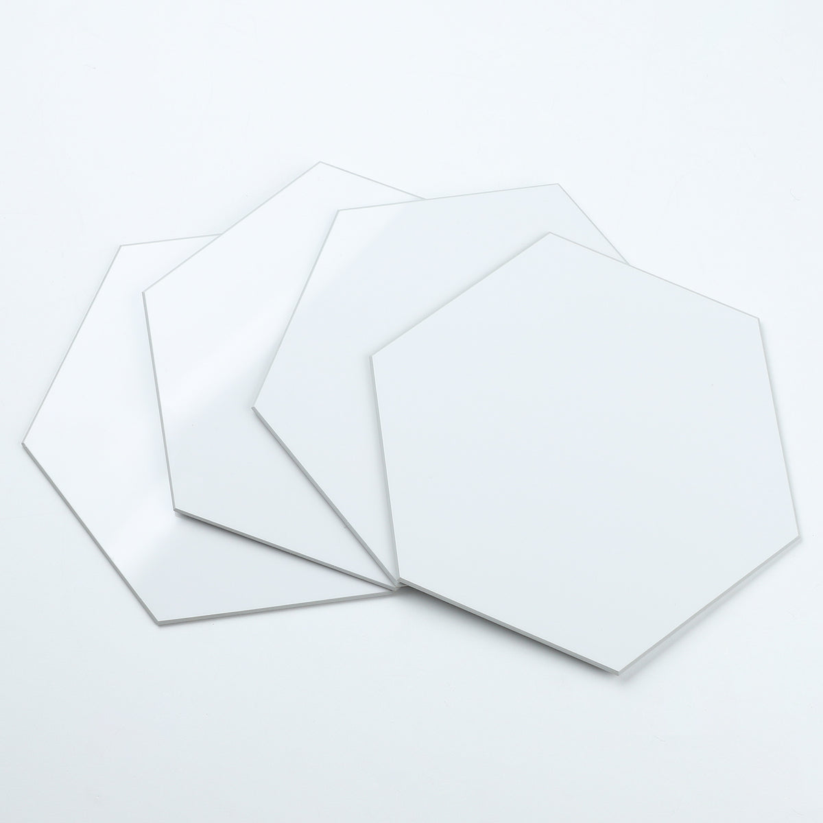 16-Piece Hexagon Peel and Stick Backsplash Tiles, 9"x7.87" Self Adhesive Glossy Faux Marble Wall Tile for DIY Home Decor