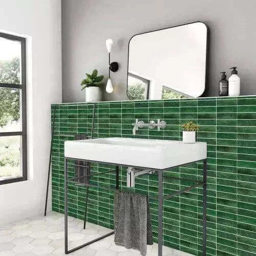 12'' W x 12'' L Peel and Stick Mosaic Subway Tile - HOMEART