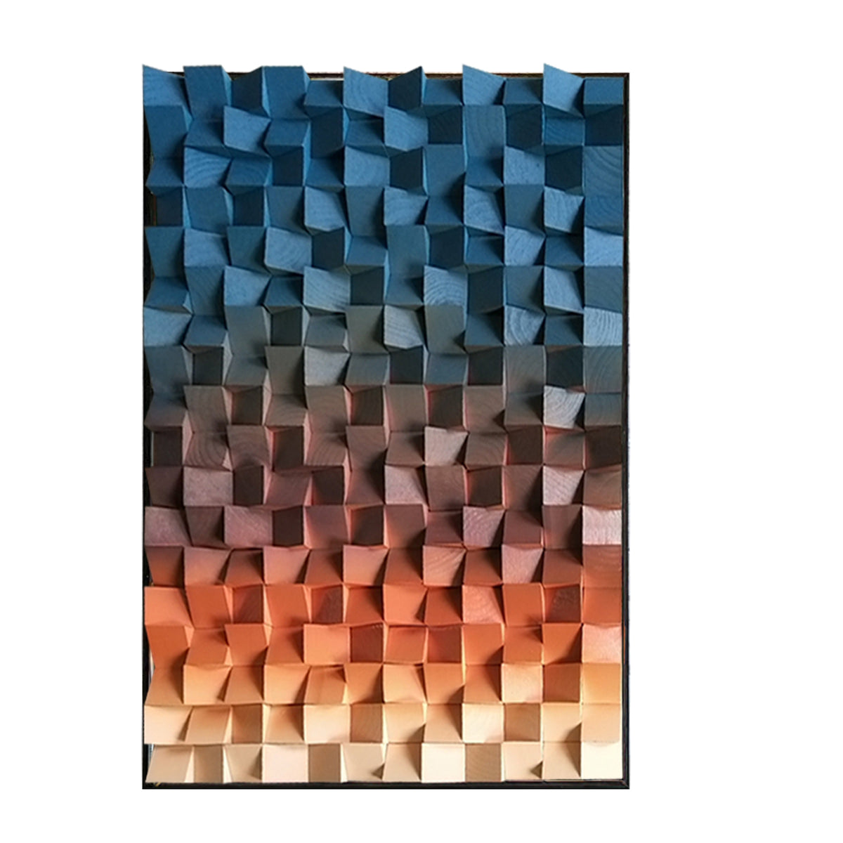 Wood art wall decor for modern rustic home decor, large wall art for acoustic diffuse, acoustic diffuser wood, panel wall acoustic sound art