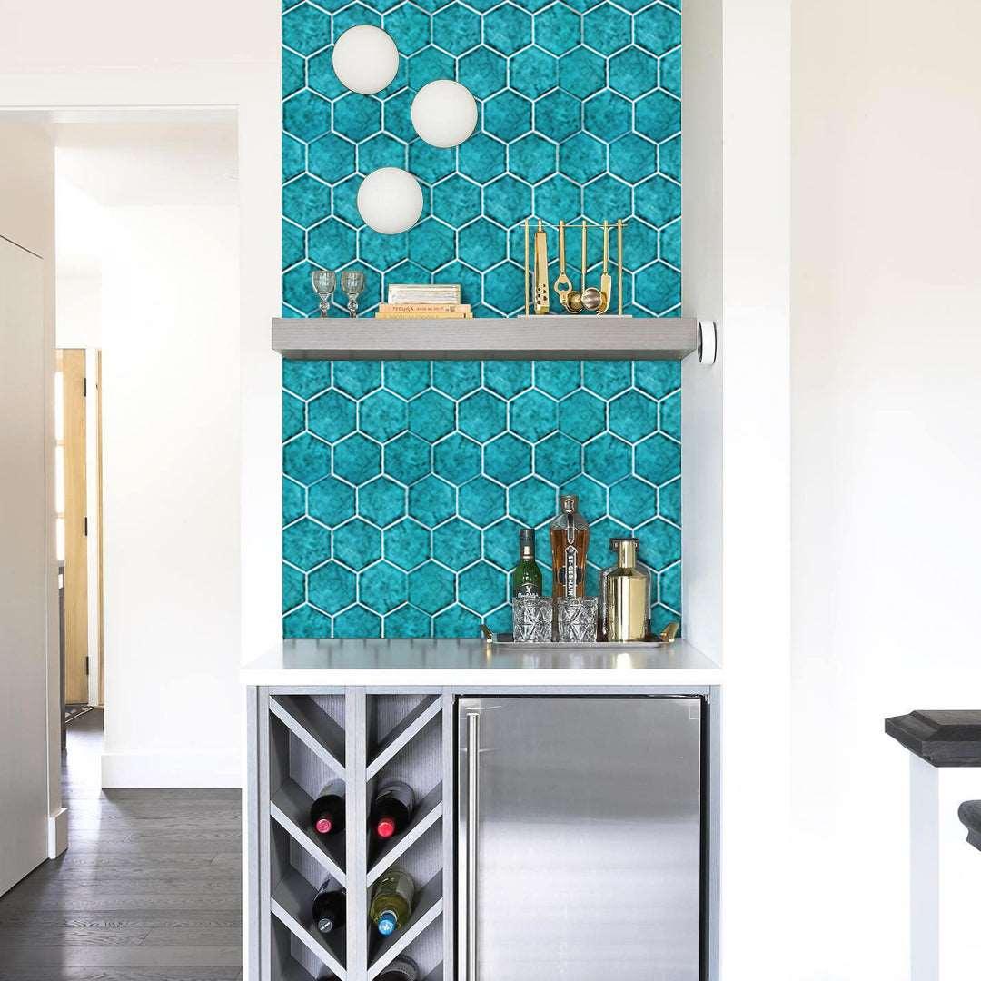 Hexagon Peel and Stick Backsplash - Thicker Version