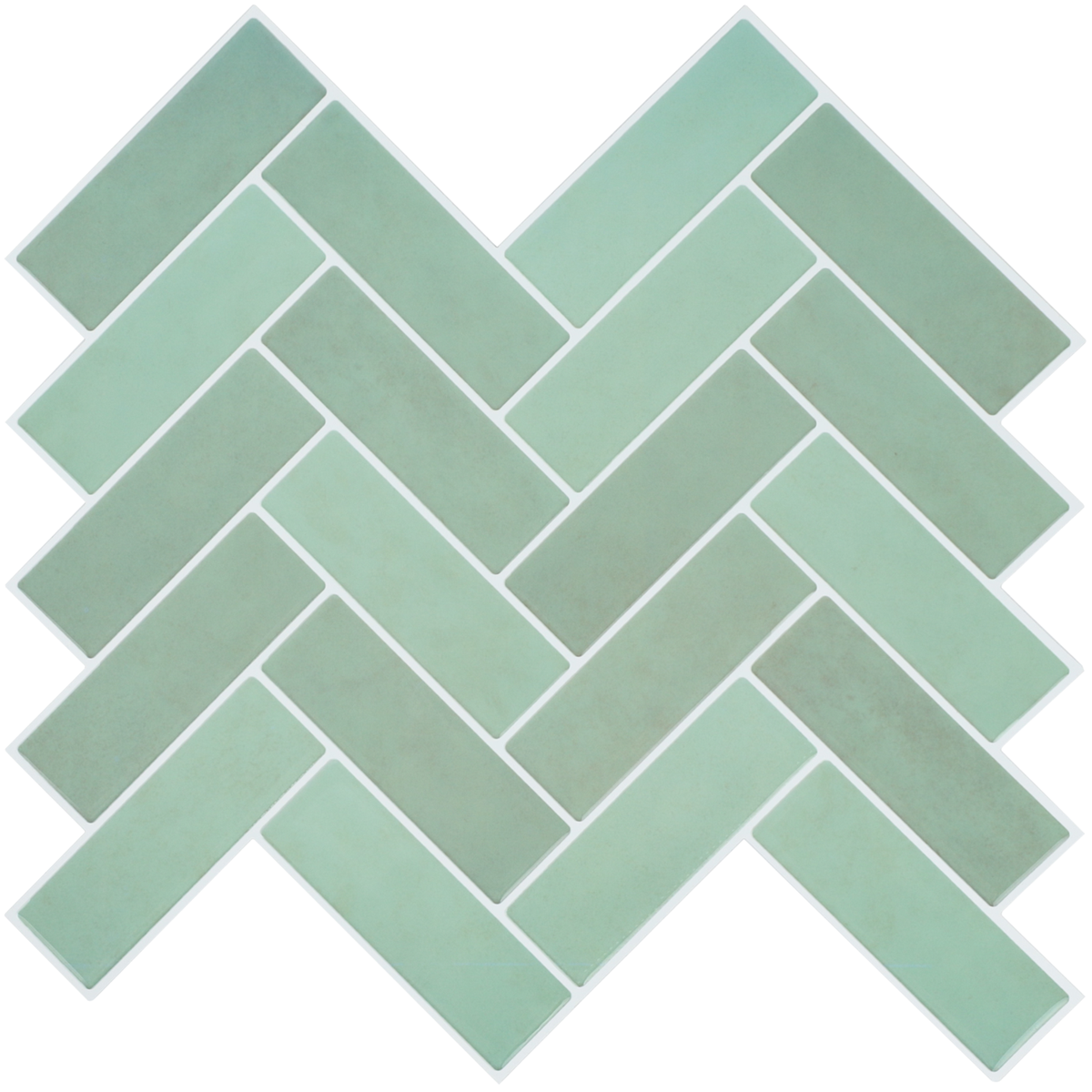 10-Sheet Herringbone Peel and Stick Backsplash, Self Adhesive 3D Stick on Wall Tiles for Kitchen Bathroom（12"x12"）