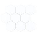 6-Sheet Hexagon Peel and Stick Backsplash for Kitchen and Bathroom, Honeycomb Faux Ceramic Matte Self Adhesive Wall Tiles (11.8