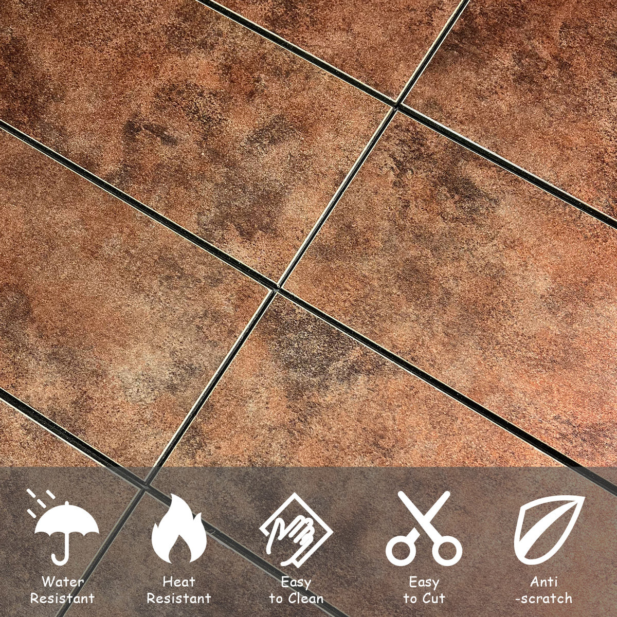 48 Pieces 3"x6" Peel and Stick Backsplash, Metal Backsplash Peel and Stick Subway Tile for Kitchen Bathroom Fireplace