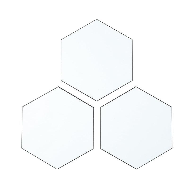 Black Peel and Stick Backsplash Large Aluminum Hexagon Tile (32 Pieces) - HOMEART