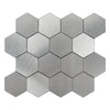 6-Sheet Peel and Stick Backsplash Hexagon Tile, Honeycomb Mosaic Wall Tile Stick on Backsplash for Kitchen Bathroom Fireplace