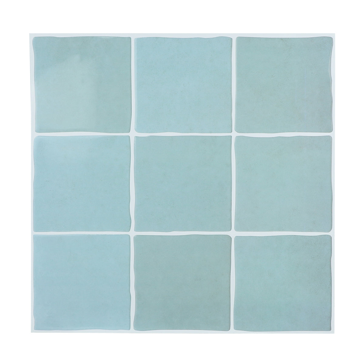 10 Sheets Peel and Stick Backsplash Square Tile, 12" x 12" Self Adhesive Faux Handmade Peel and Stick Wall Tiles for Kitchen Bathroom