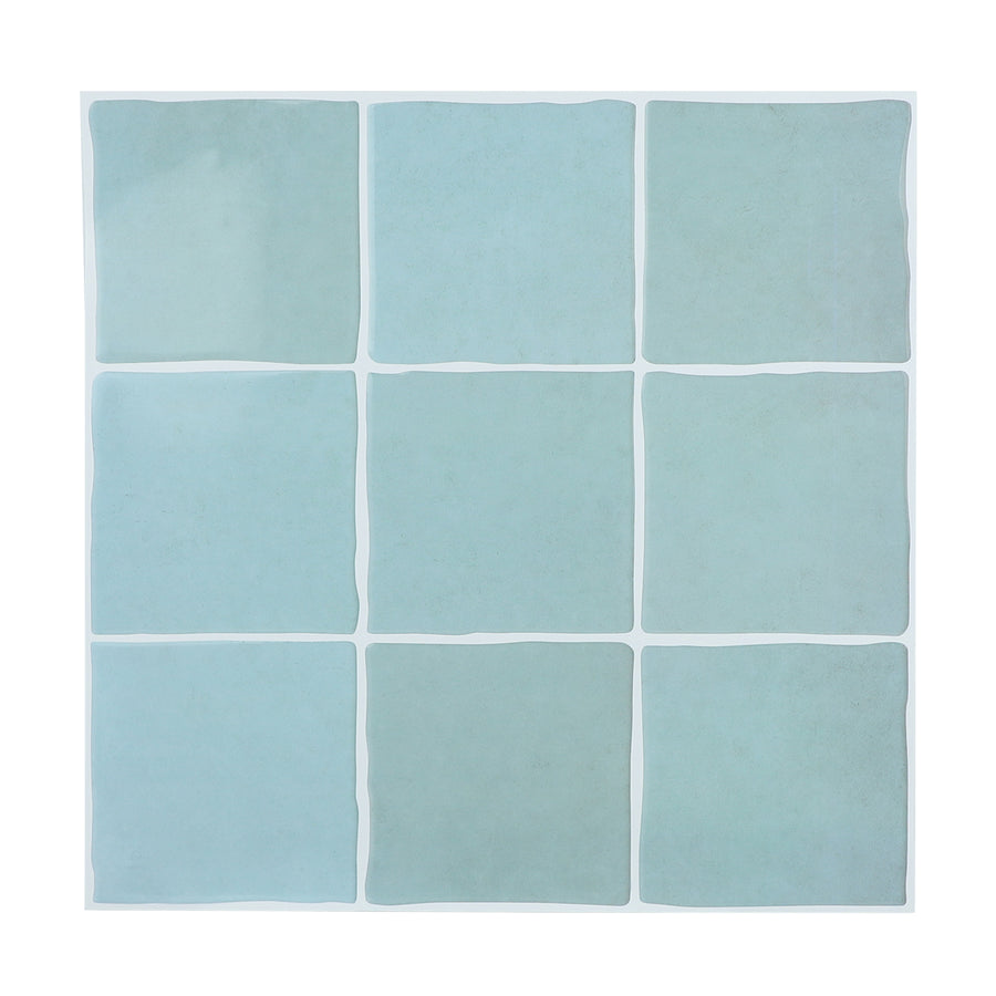 10 Sheets Peel and Stick Backsplash Square Tile, 12" x 12" Self Adhesive Faux Handmade Peel and Stick Wall Tiles for Kitchen Bathroom