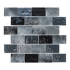 Glass Mosaic Tiles Backsplash, 5-Sheet Subway Backsplash Glass Tiles for Kitchen Bathroom Swimming Pool Shower Wall (4.71 SQ.FT)