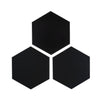 Black Peel and Stick Backsplash Large Aluminum Hexagon Tile (32 Pieces) - HOMEART
