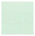 Peel and Stick Glass Tile, Square Mosaic Wall Tiles with Frame, Stick on Glass Backsplash (5 Sheets, 12