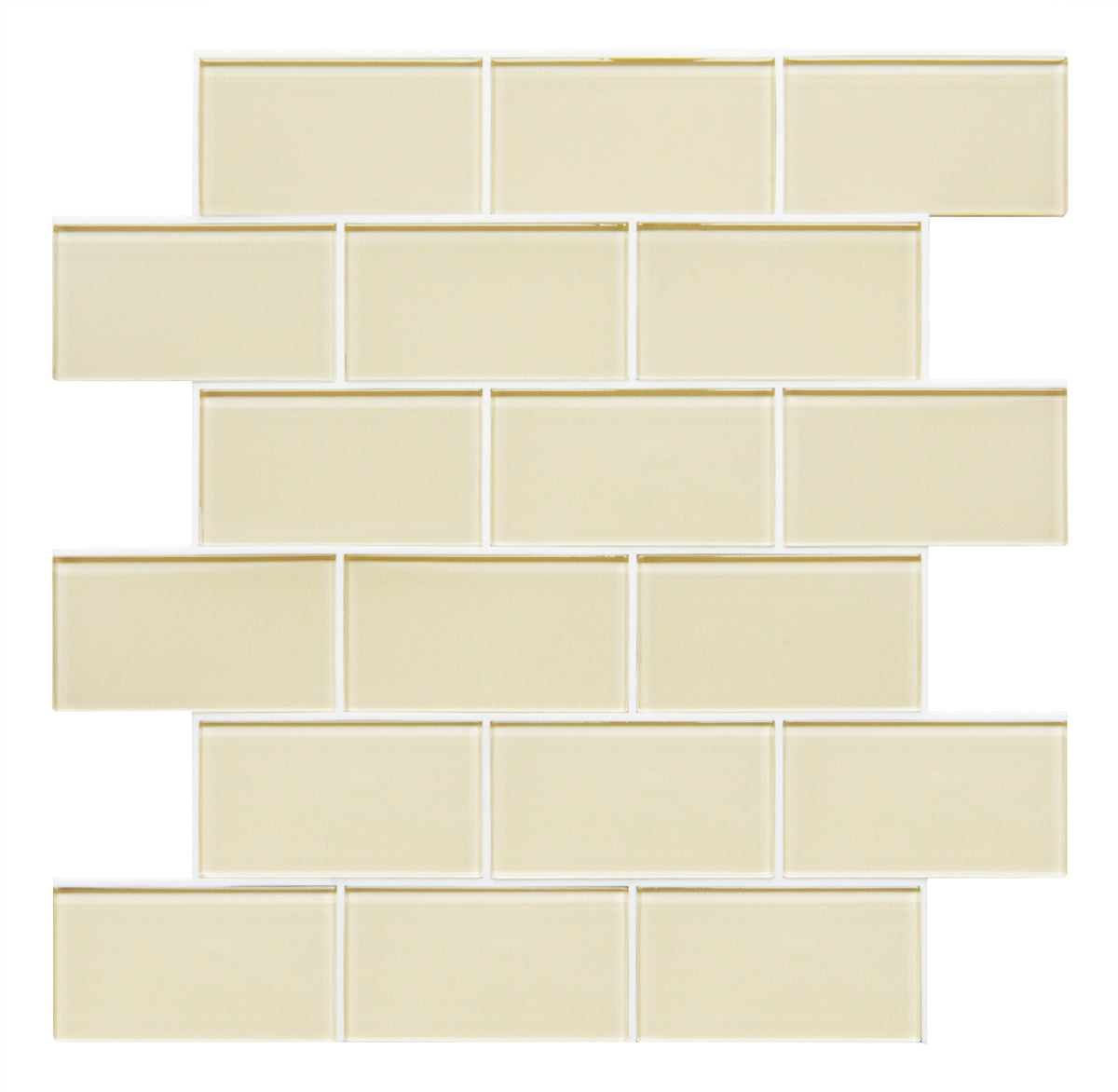 Glass Peel and Stick Backsplash Subway Tile, Glass Tiles for Kitchen Bathroom Wall (5 Sheets, 11.8"x12")