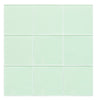 Peel and Stick Glass Tile, Square Mosaic Wall Tiles with Frame, Stick on Glass Backsplash for Kitchen Bathroom (5 Sheets, 12