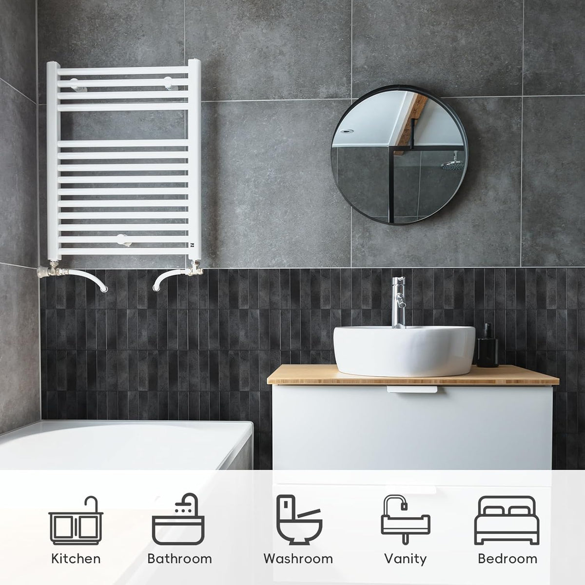 Peel and Stick Backsplash Tiles, 10 Sheets of 12" x 12" 3D Self Adhesive Peel and Stick Subway Tile for Kitchen, Bathroom, Wall Tile