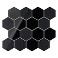 Peel and Stick Backsplash Hexagon Tile, Faux Ceramic Tile Stick on Backsplash Mosaic Wall Tile for Kitchen Bathroom