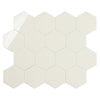 Peel and Stick Backsplash Hexagon Tile, Faux Ceramic Tile Stick on Backsplash Mosaic Wall Tile for Kitchen Bathroom