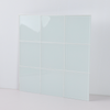 Peel and Stick Glass Tile, Square Mosaic Wall Tiles with Frame, Stick on Glass Backsplash for Kitchen Bathroom (5 Sheets, 12