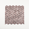 Gravity Aluminium Triangle Solid Metal Tiles, Mesh Mounted 3D Mosaic Wall Tiles for Kitchen Bathroom Accent Wall