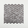 Gravity Aluminium Triangle Solid Metal Tiles, Mesh Mounted 3D Mosaic Wall Tiles for Kitchen Bathroom Accent Wall
