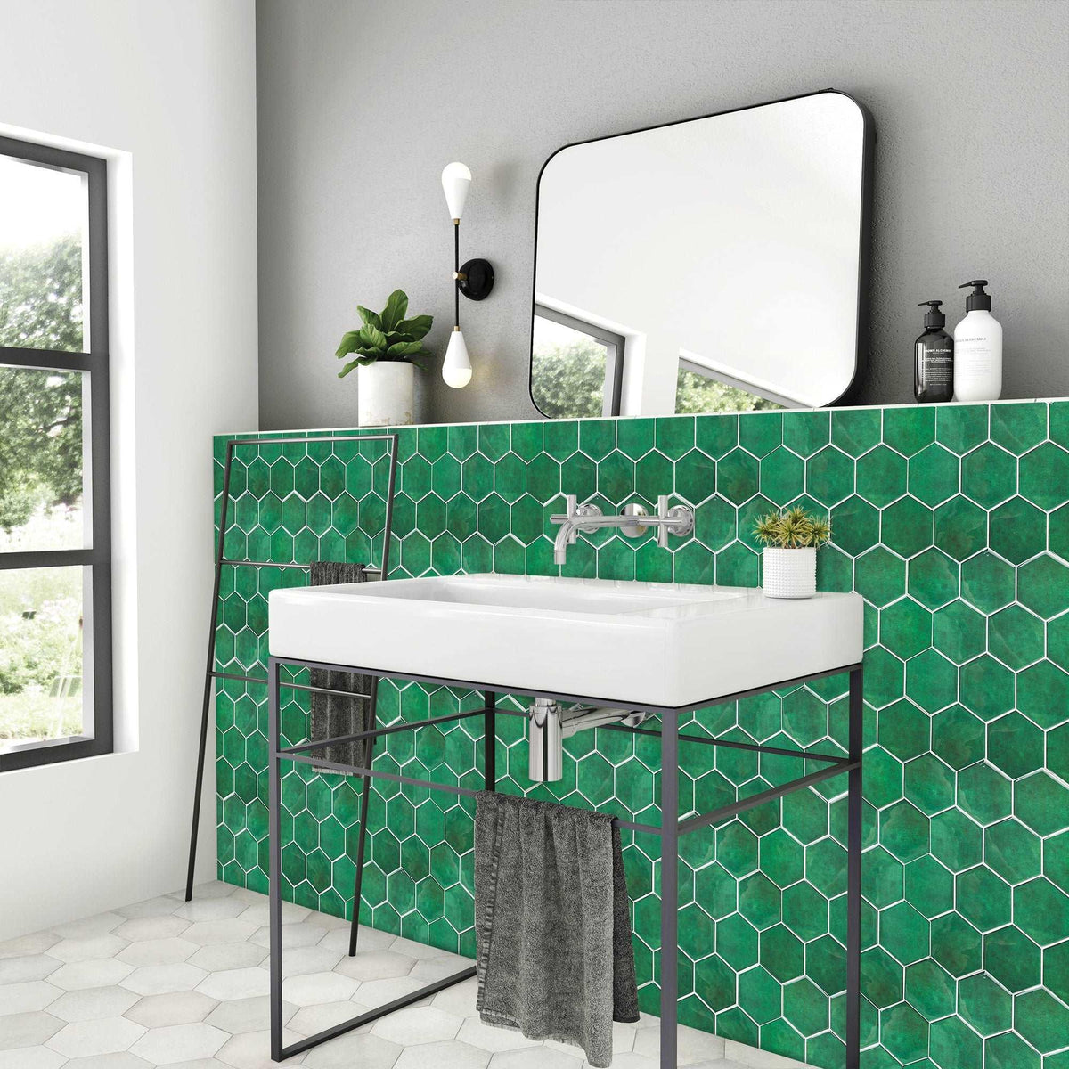 Hexagon Peel and Stick Backsplash - Thicker Version