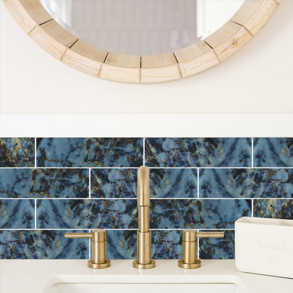 32PCS Peel and Stick Backsplash, 3” x 12” Metro Glossy Subway Tile Self Adhesive Stick on Wall Tiles for Kitchen Bathroom Fireplace