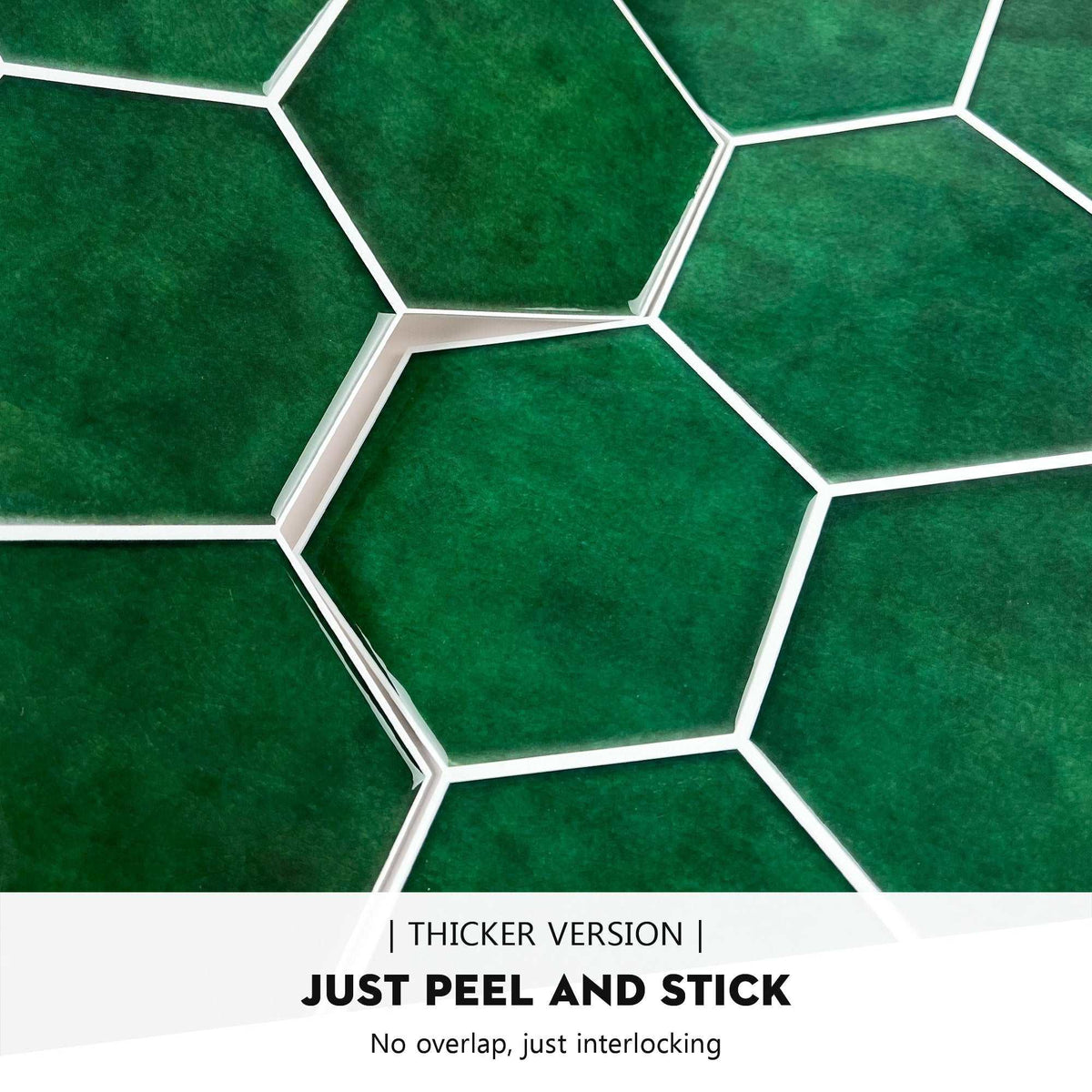 Hexagon Peel and Stick Backsplash - Thicker Version