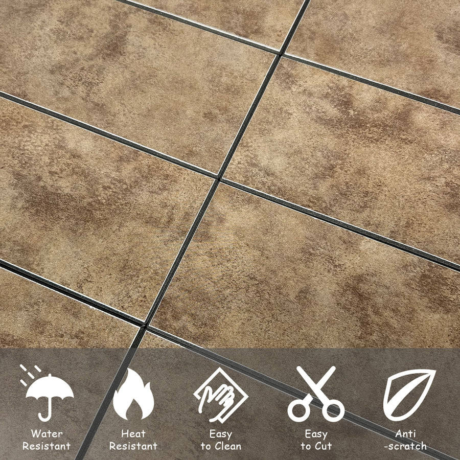 48 Pieces 3"x6" Peel and Stick Backsplash, Metal Backsplash Peel and Stick Subway Tile for Kitchen Bathroom Fireplace