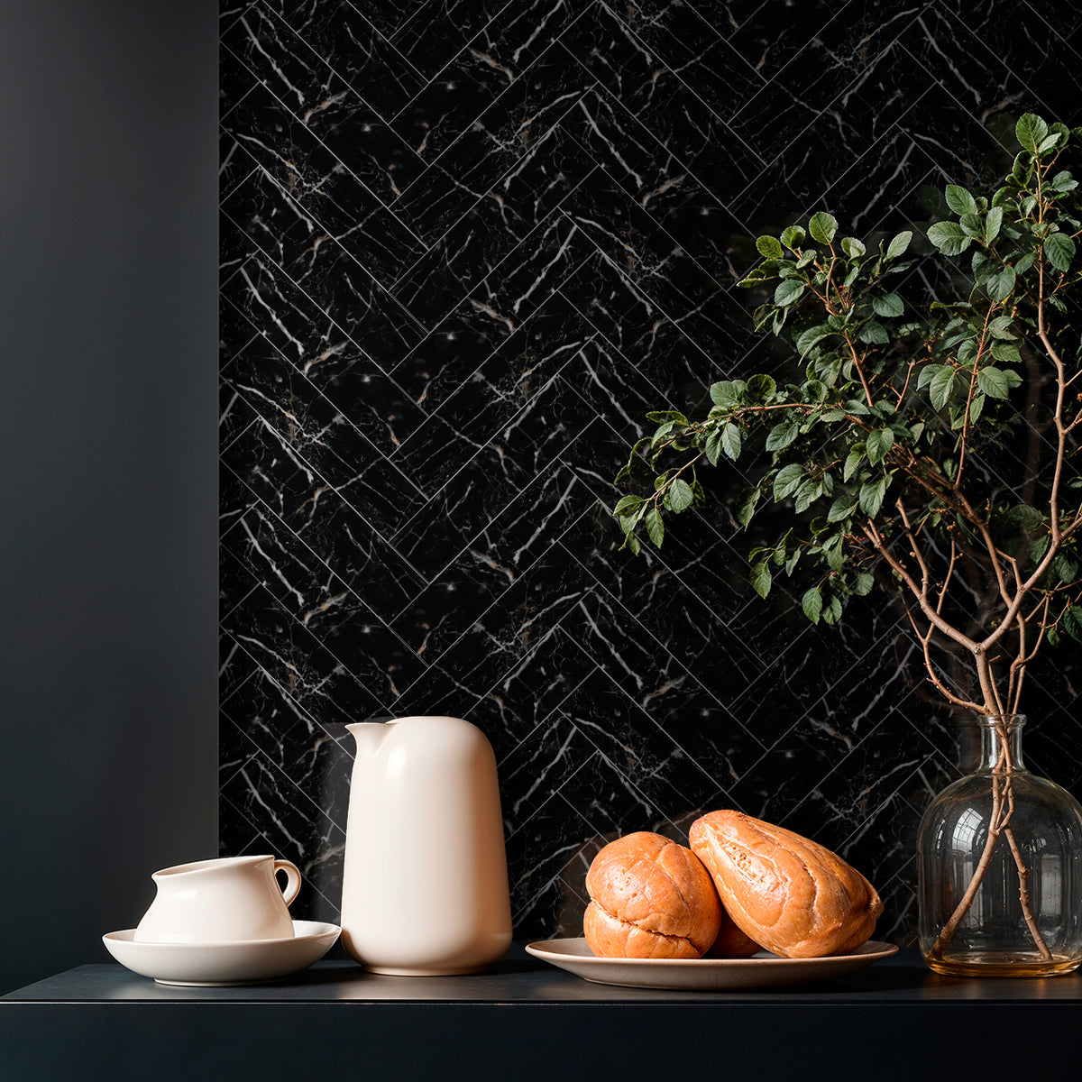 32PCS Peel and Stick Backsplash, 3” x 12” Metro Glossy Subway Tile Self Adhesive Stick on Wall Tiles for Kitchen Bathroom Fireplace