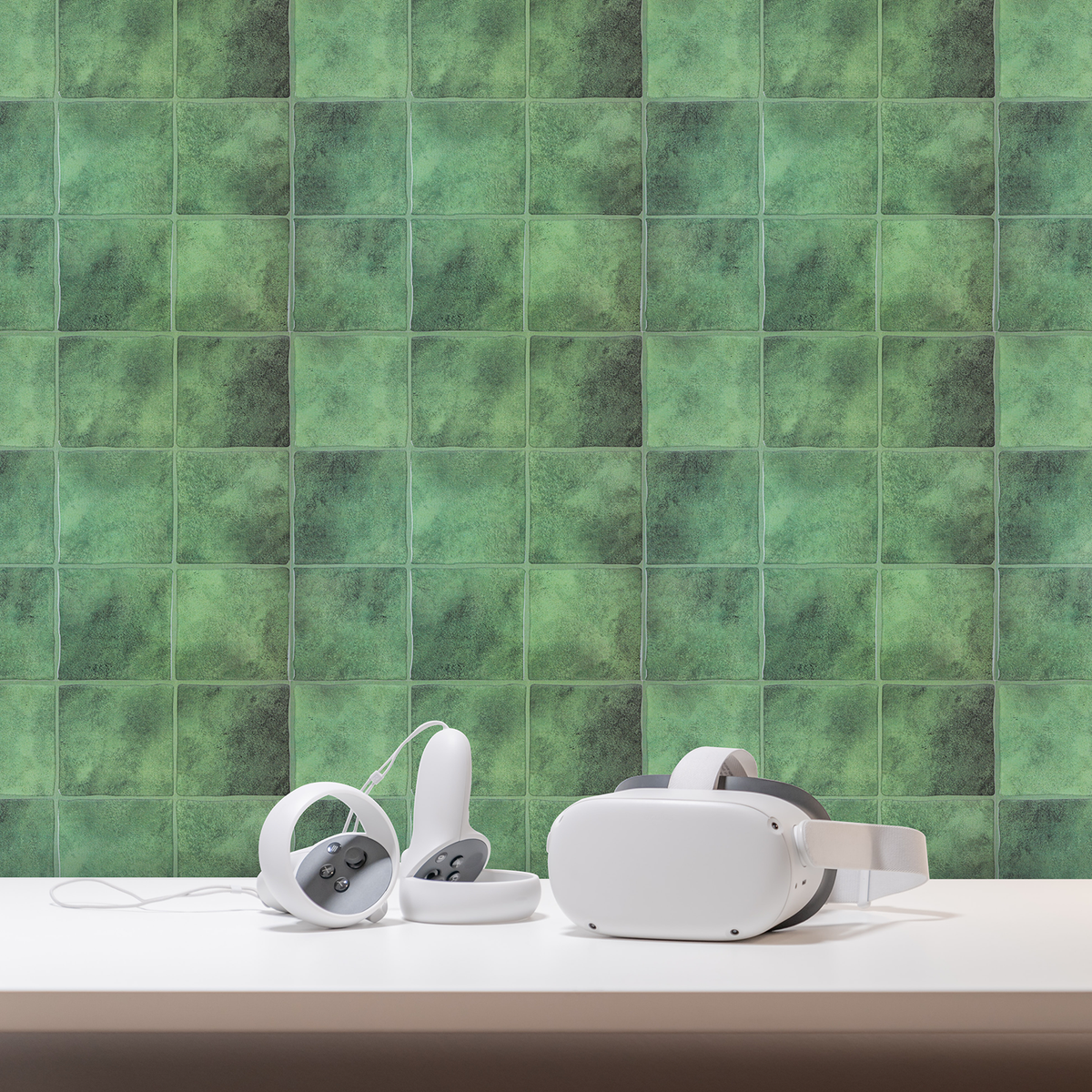 Peel and Stick Backsplash Tiles, 10 Sheets of 12" x 12" Faux Spanish Handmade Square Tile for Kitchen, Bathroom, Wall Tile